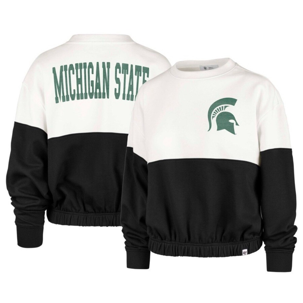 Michigan State Spartans '47 Women's Take Two Bonita Pullover Sweatshirt - Small - Picture 2 of 14